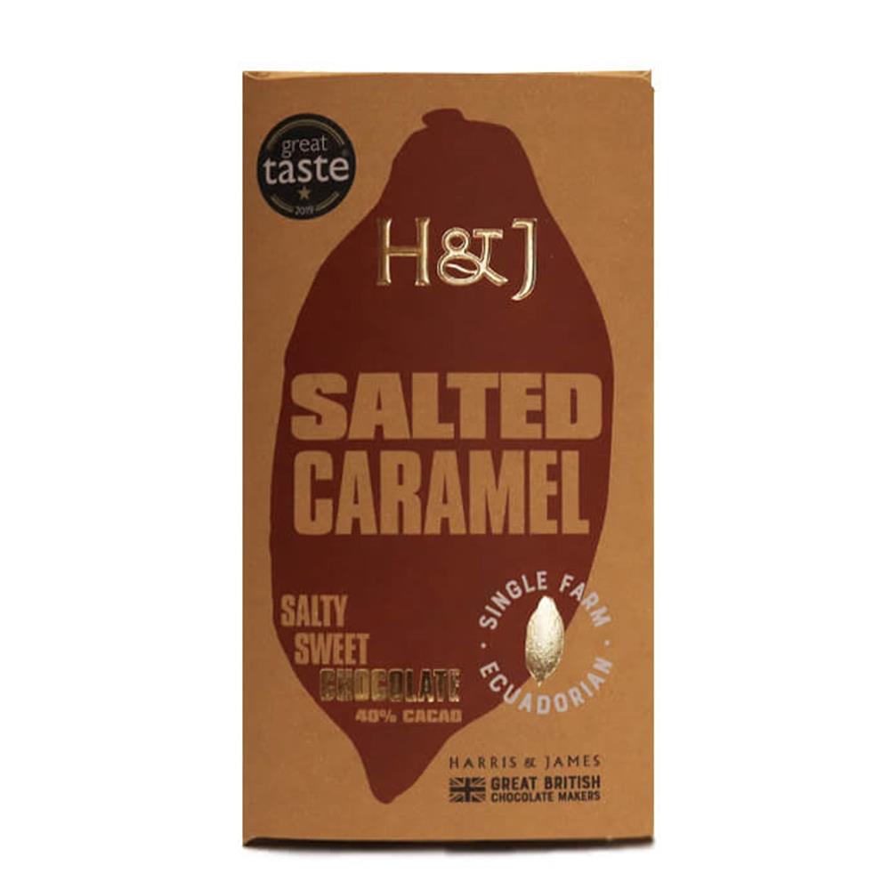 Harris & James Milk Chocolate with Salted Caramel 86g